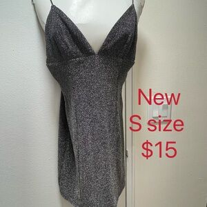 Sparkly Black Mini Dress